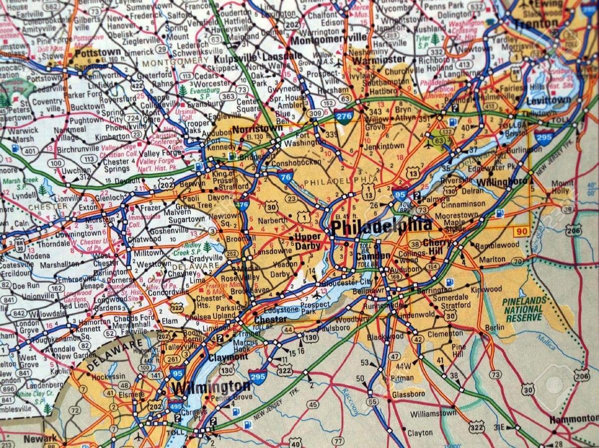 지도 Philadelphia pa
