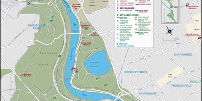 지도 fairmount park 필라델피아